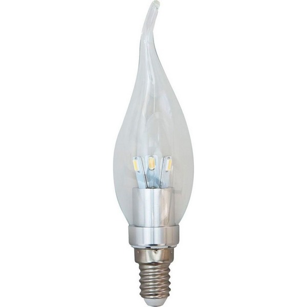 Лампа светодиодная 6LED(3.5W) 220V E14 4000K хром LB-71